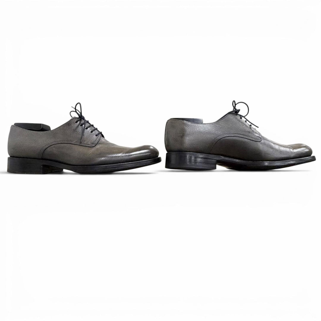Discounted Great Dior HOMME Leather shoes Gray leather mens 42
