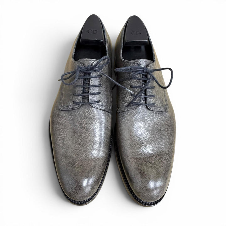 Discounted Great Dior HOMME Leather shoes Gray leather mens 42