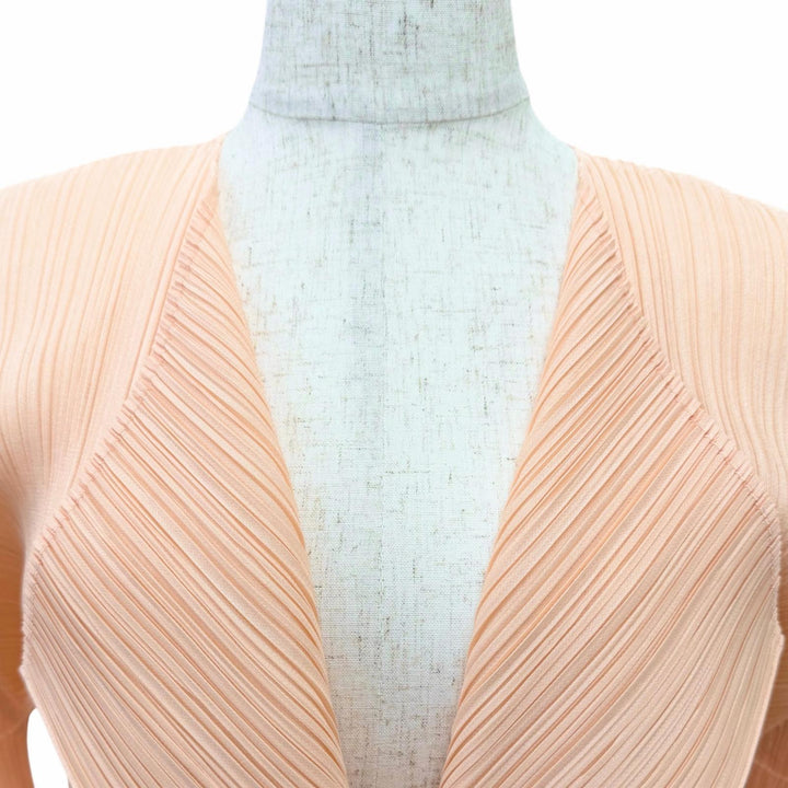 Great PLEATS PLEASE cardigan Front-opening long-sleeved shirt pink 3 PP31JO143