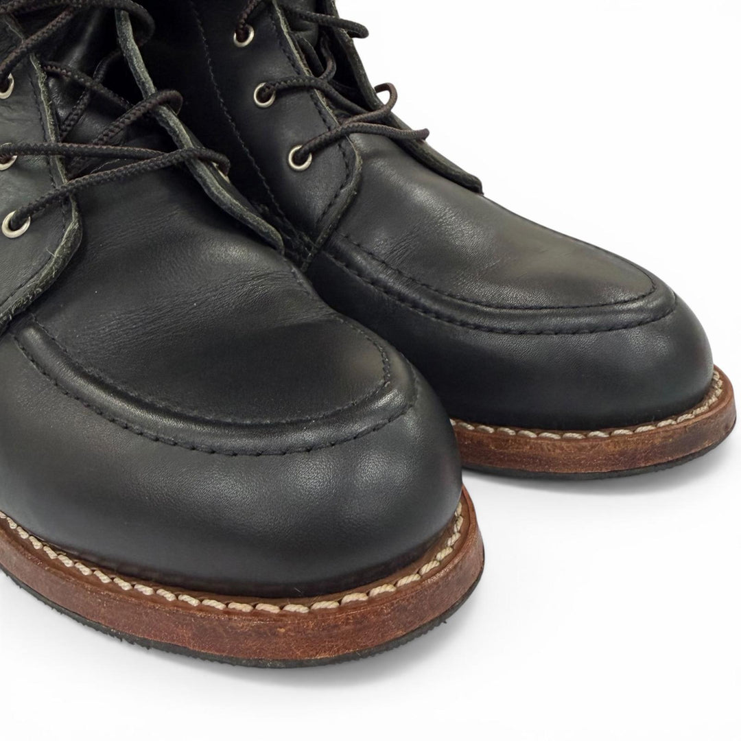 Very Good RED WING Knee-high boots Lace-up Gloria Leather black Women 3385