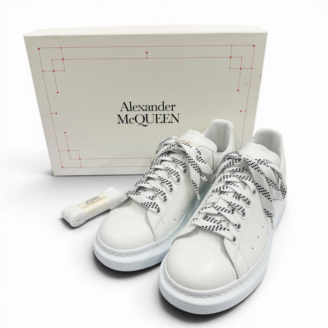 Excellent Alexander McQueen Low cut sneakers LARRY leather mens 40.5 553680