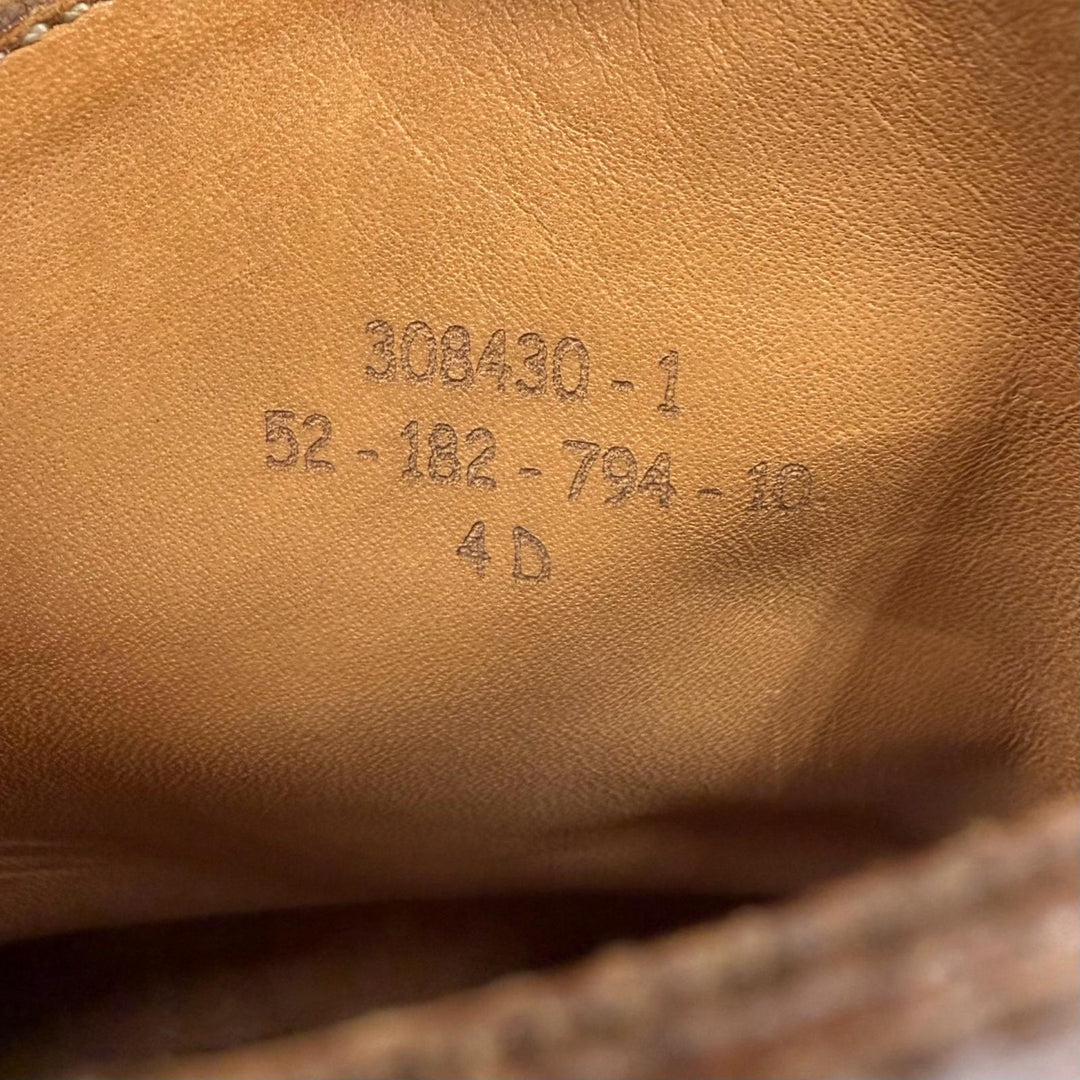 Great J.M WESTON short boots 794 Belted Jodhpurs Brown leather Women 4 308430
