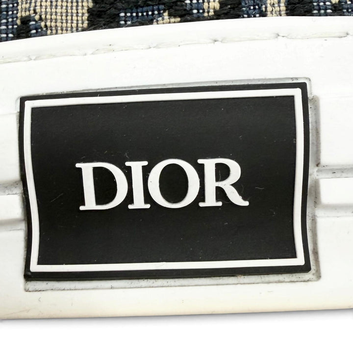 Great DIOR High cut sneakers Navy canvas mens 42.5 3SH126ZSA