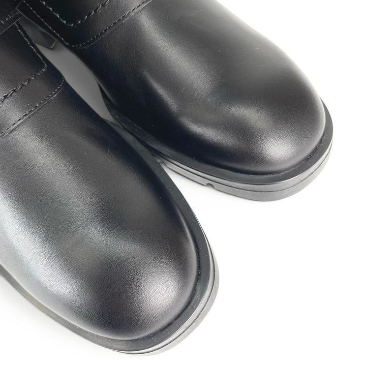 Excellent TOD’S boots Long biker boots with buckles black leather Women 36