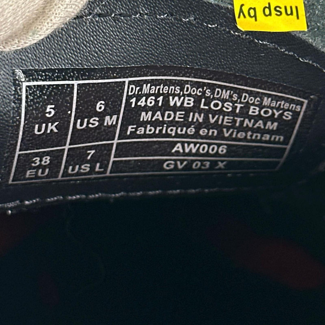 Great Dr.Martens Leather shoes 1461 WB LOST BOYS Warner Bros. 3 Hall black