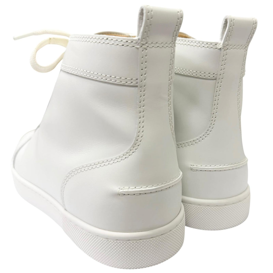 Excellent Christian Louboutin High cut sneakers Lewis Flat white leather