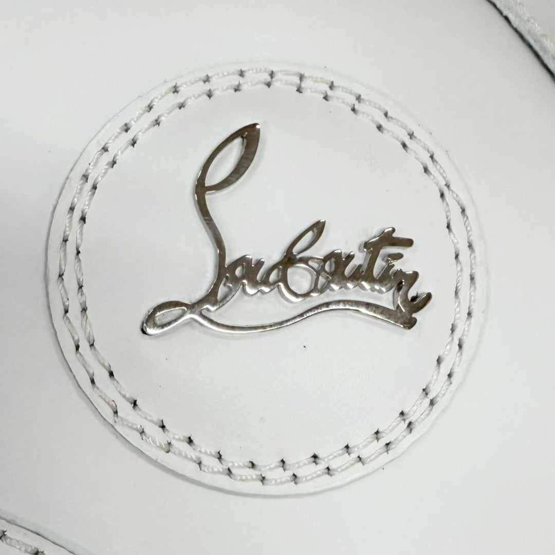 Excellent Christian Louboutin High cut sneakers Lewis Flat white leather