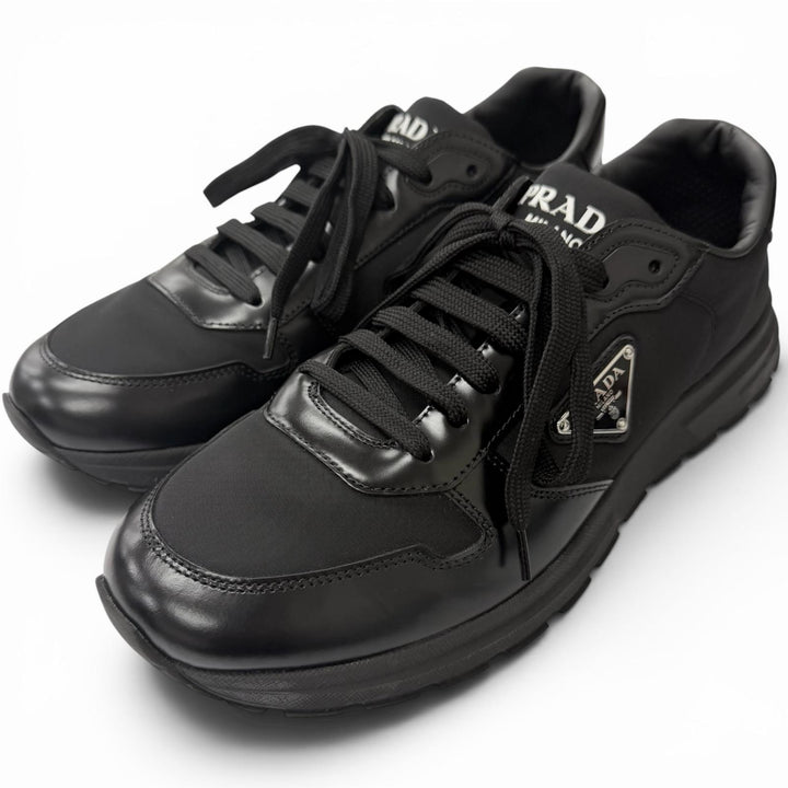 Great PRADA Low cut sneakers PRAX 01 Triangle logo Re-Nylon black