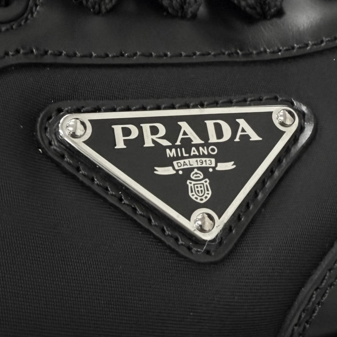 Great PRADA Low cut sneakers PRAX 01 Triangle logo Re-Nylon black