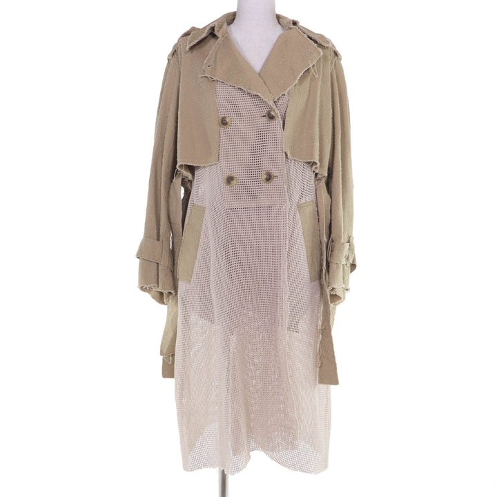 Excellent FUMIE TANAKA trench coat needle trench CO beige cotton Women 1 F23S-01