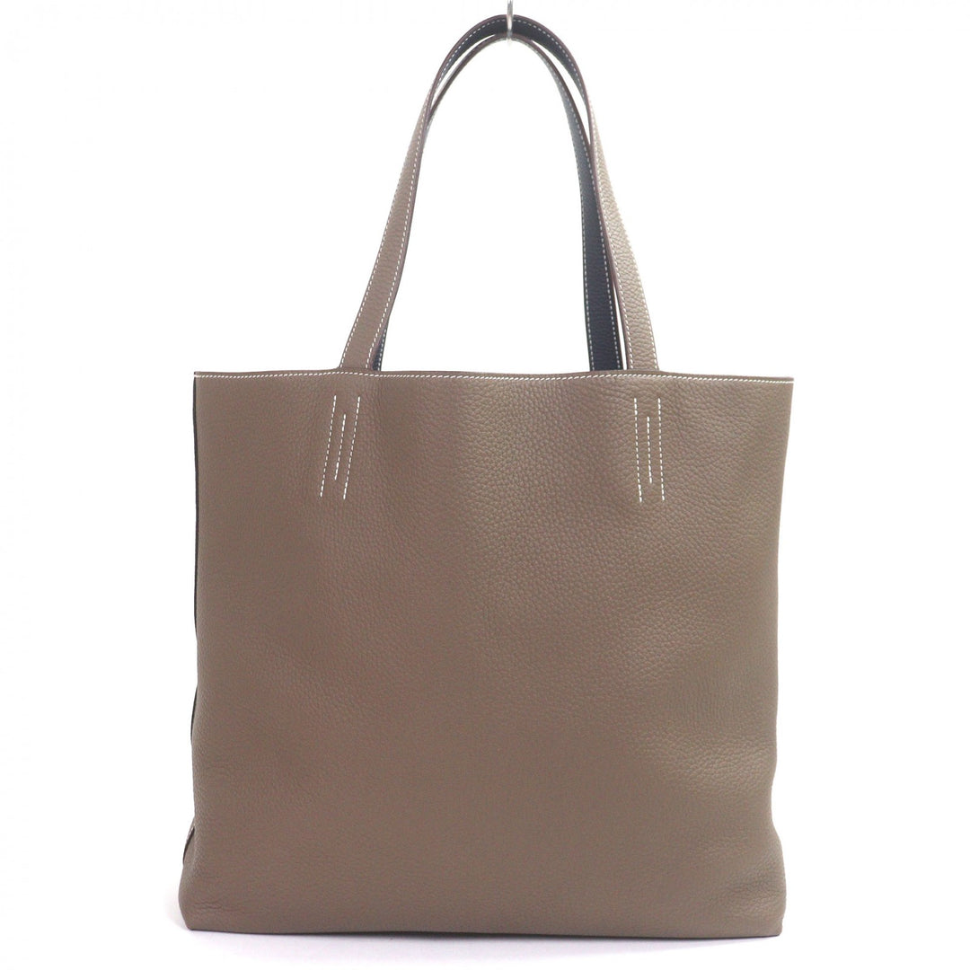 Excellent HERMES Tote Bag Doble Sense 45 Etope Taurillon Clemence