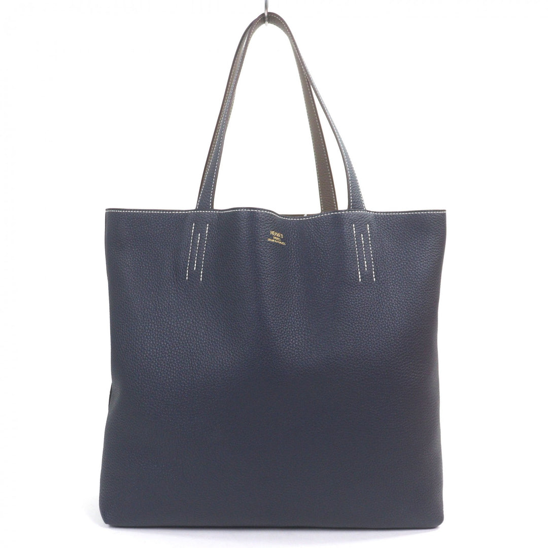 Excellent HERMES Tote Bag Doble Sense 45 Etope Taurillon Clemence