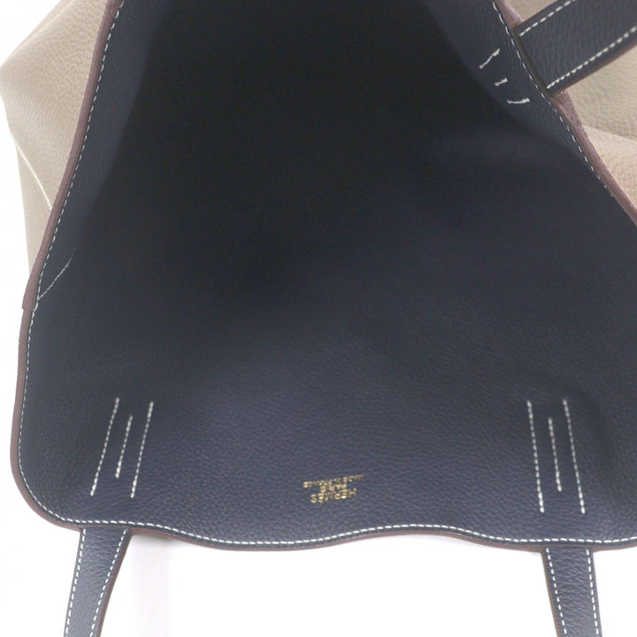 Excellent HERMES Tote Bag Doble Sense 45 Etope Taurillon Clemence