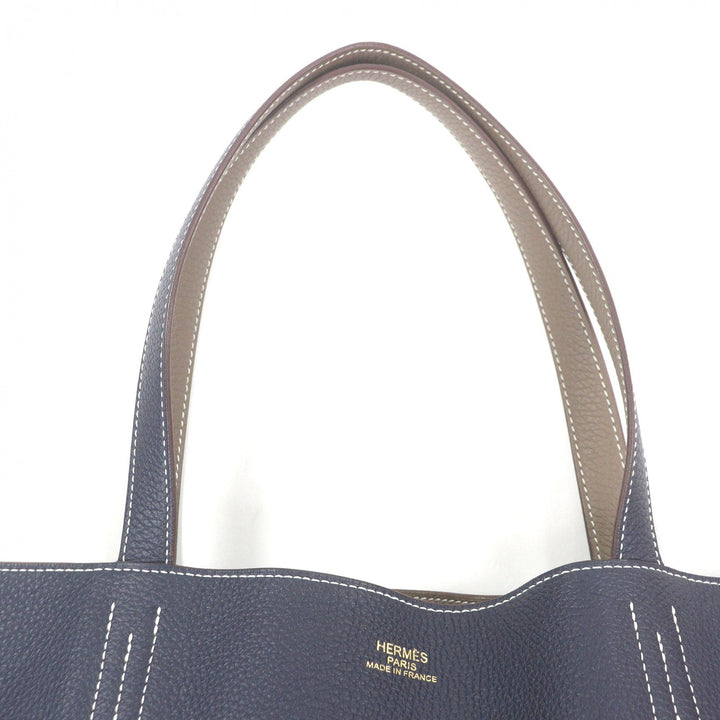 Excellent HERMES Tote Bag Doble Sense 45 Etope Taurillon Clemence