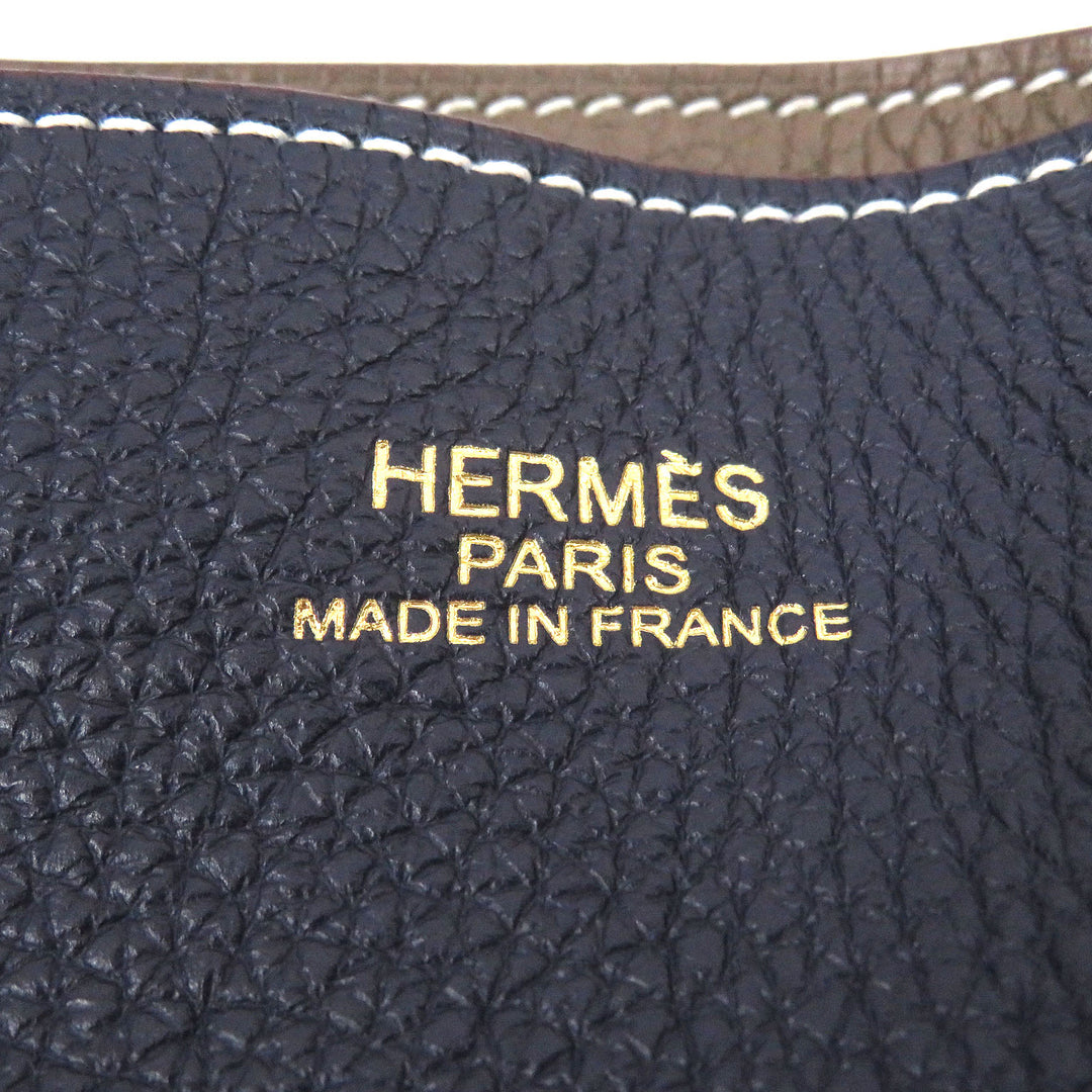 Excellent HERMES Tote Bag Doble Sense 45 Etope Taurillon Clemence
