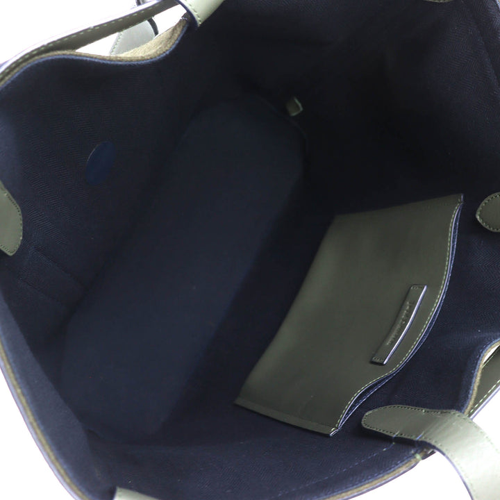 Pristine J&M Davidson Tote Bag N/S Tote khaki leather mens 1822N