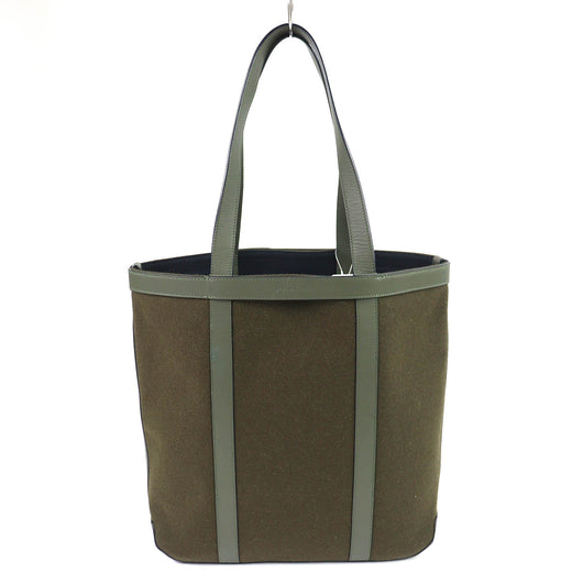 Pristine J&M Davidson Tote Bag N/S Tote khaki leather mens 1822N