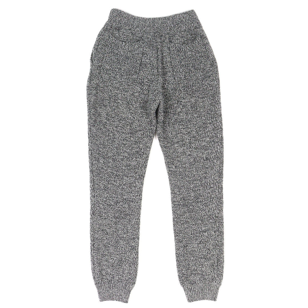 Excellent DIOR Pants Logo patch knit sweatshirt gray cashmere S 293M130CT363