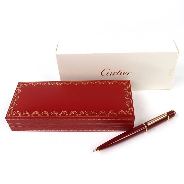Great Cartier Ballpoint pen Diaboro de Cartier Twist type Bordeaux mens