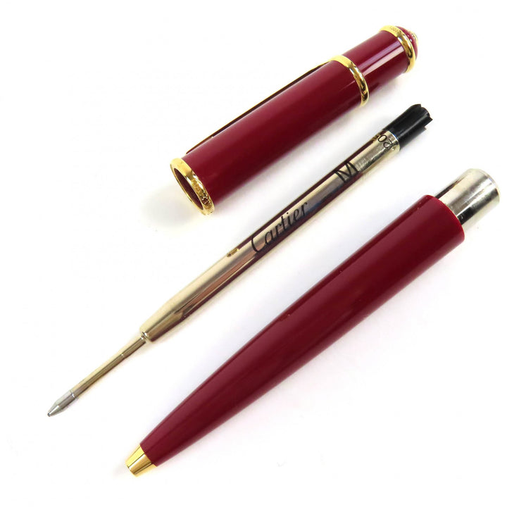 Great Cartier Ballpoint pen Diaboro de Cartier Twist type Bordeaux mens
