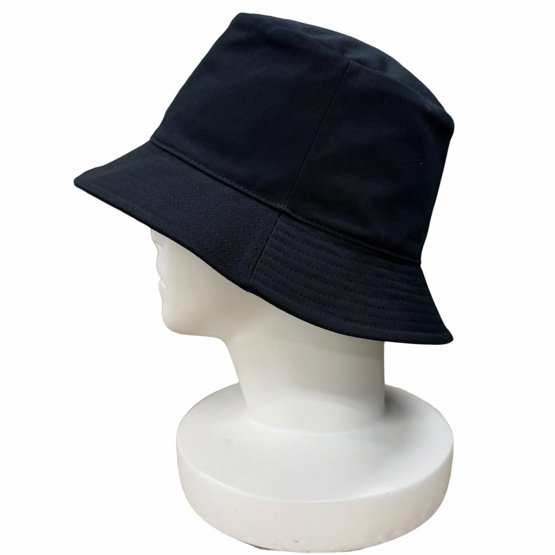 Great CELINE hat Triomphe bucket hat black cotton Women S 2AUE5968P