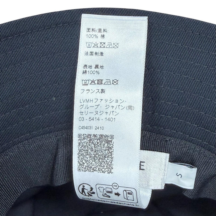 Great CELINE hat Triomphe bucket hat black cotton Women S 2AUE5968P