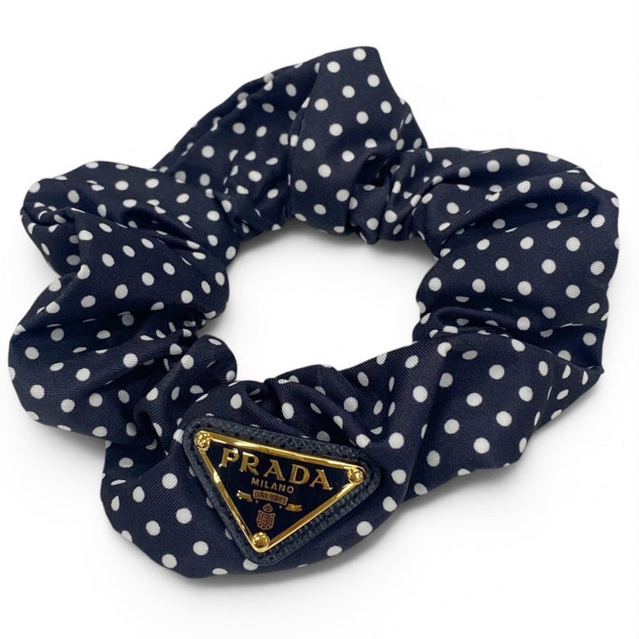 Excellent PRADA Shush Re-Nylon Scrunchie Dark navy Recycled nylon Women 1IF015