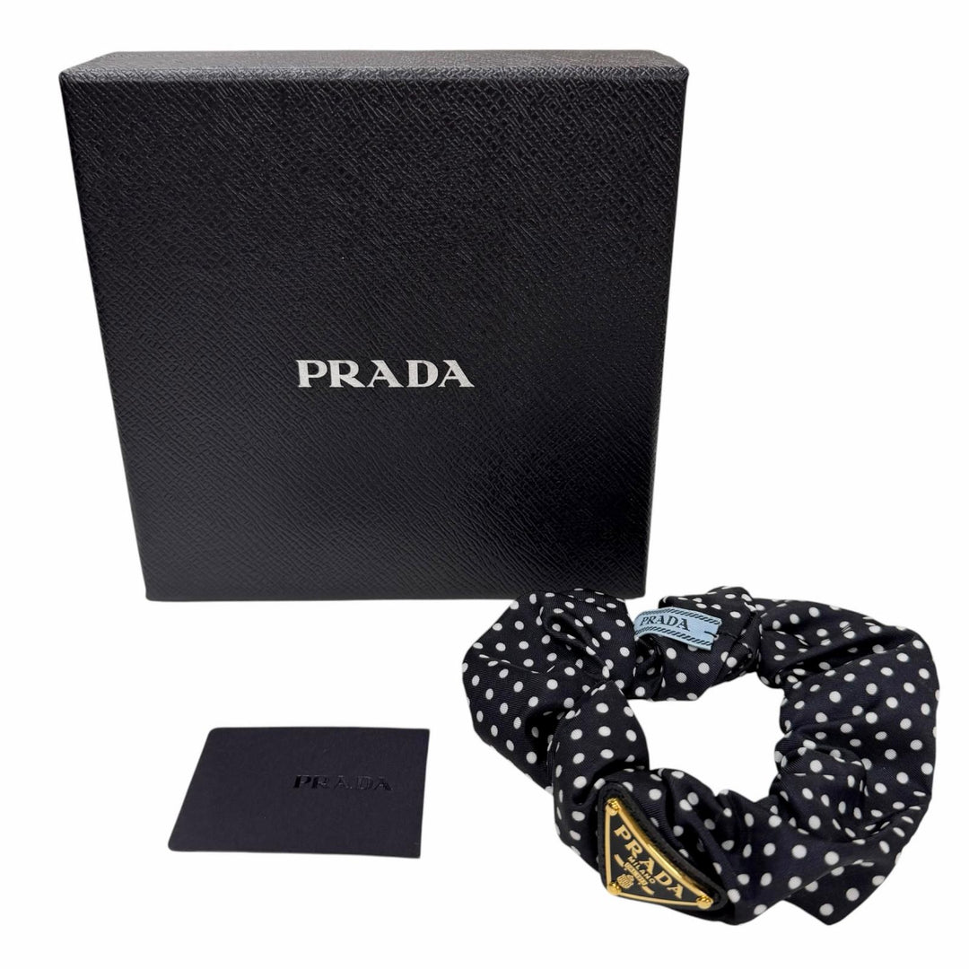 Excellent PRADA Shush Re-Nylon Scrunchie Dark navy Recycled nylon Women 1IF015