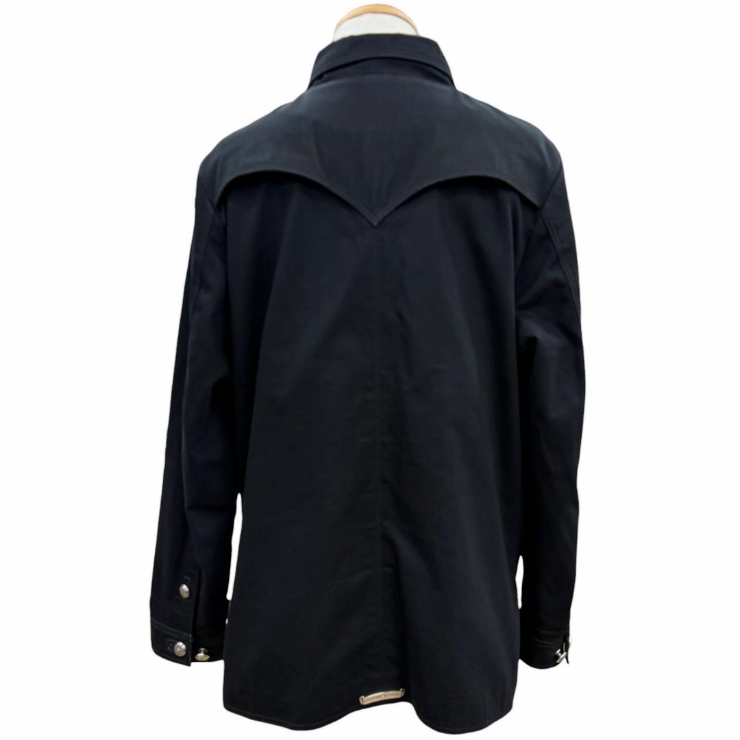 Great CHROME HEARTS Denim Jacket black cotton mens M