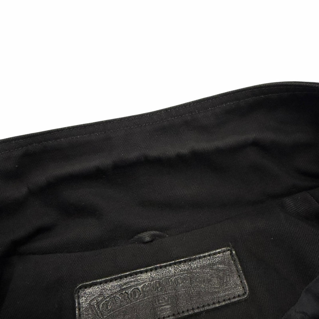 Great CHROME HEARTS Denim Jacket black cotton mens M