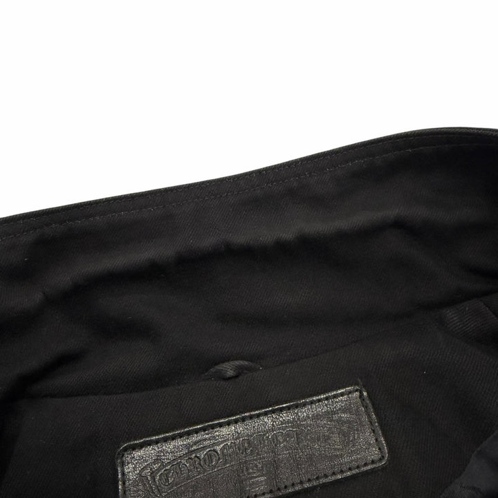 Great CHROME HEARTS Denim Jacket black cotton mens M