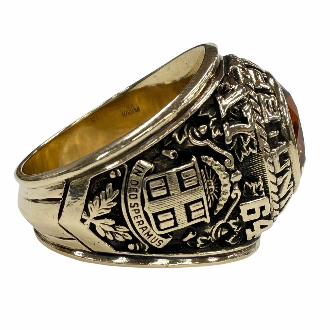 Great BALFOUR Ring BROWN UNIVERSITY Founded in 1764 gold 10K mens