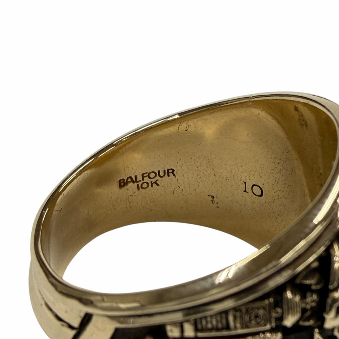 Great BALFOUR Ring BROWN UNIVERSITY Founded in 1764 gold 10K mens