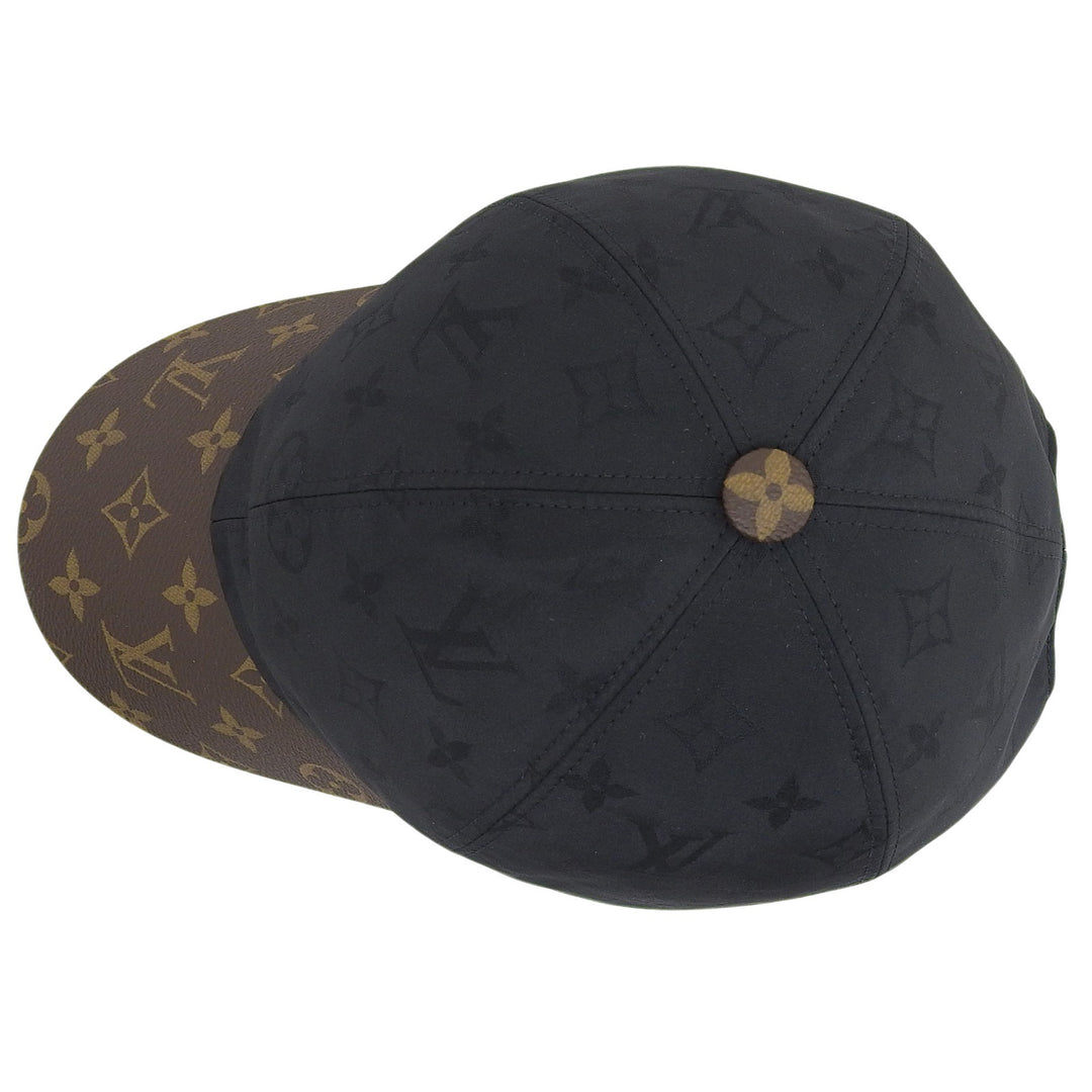 Excellent LOUIS VUITTON cap Cap LV Get Lady Monogram leather Women L M76529