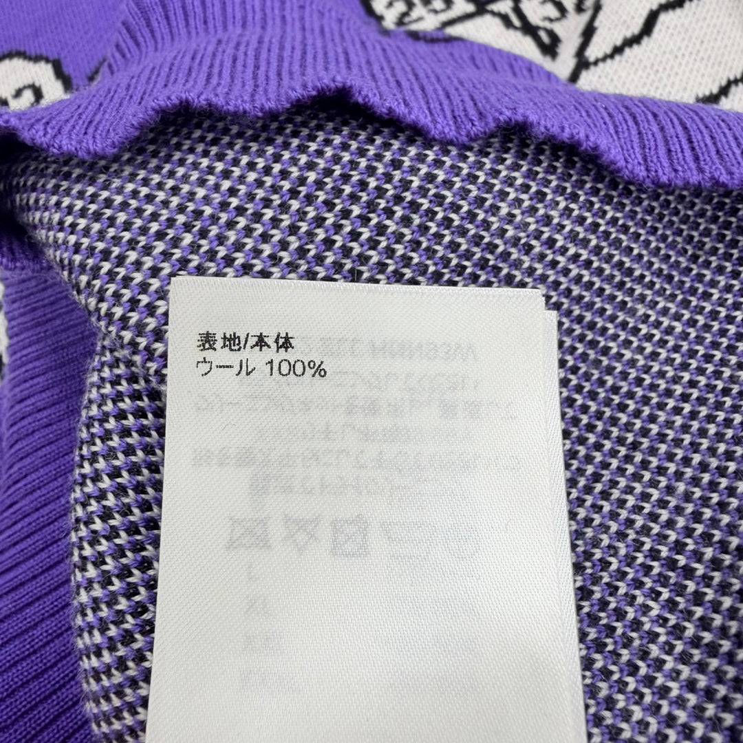 Excellent LOUIS VUITTON sweater Studio Jacquard Knit Long Sleeve
