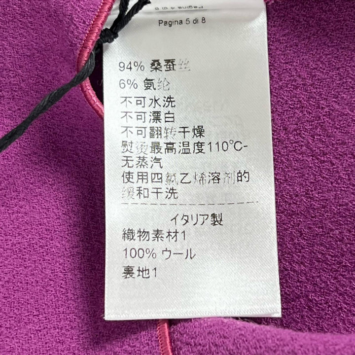 Excellent BOTTEGAVENETA one piece Frill purple wool Women 40 628793