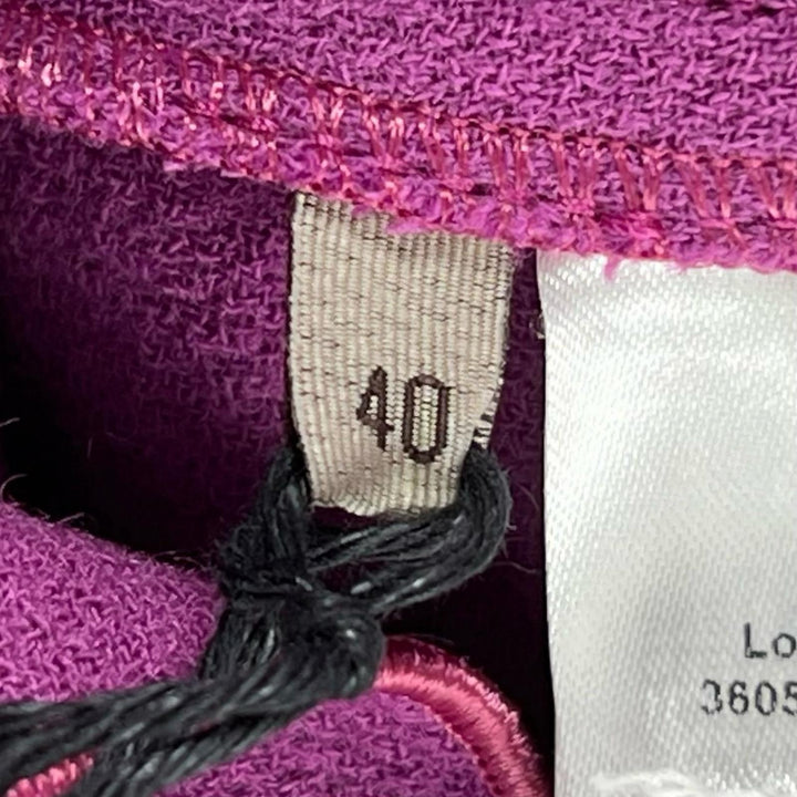 Excellent BOTTEGAVENETA one piece Frill purple wool Women 40 628793