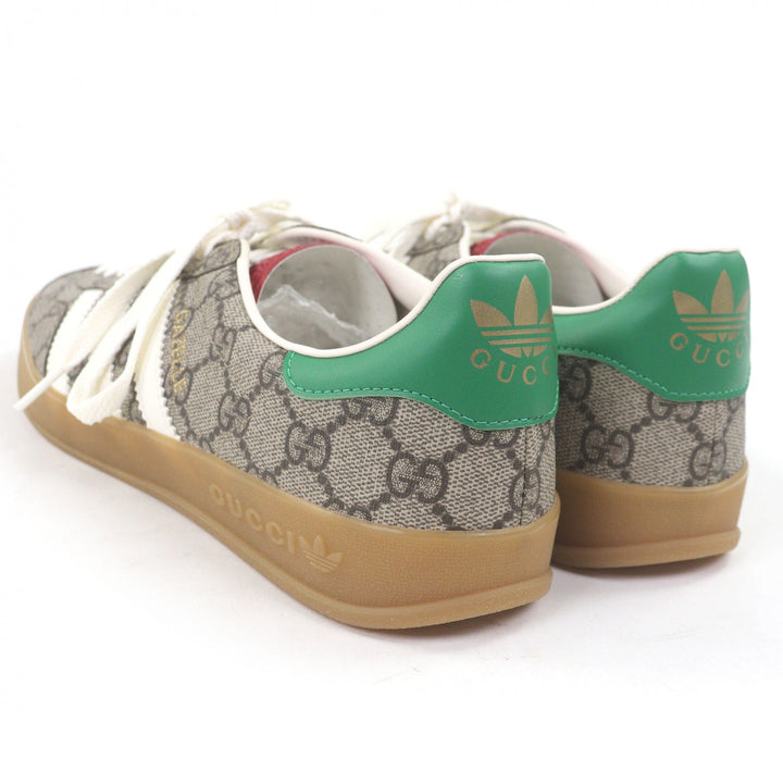 Excellent GUCCI×adidas Low cut sneakers Gazelle leather beige GG Supreme
