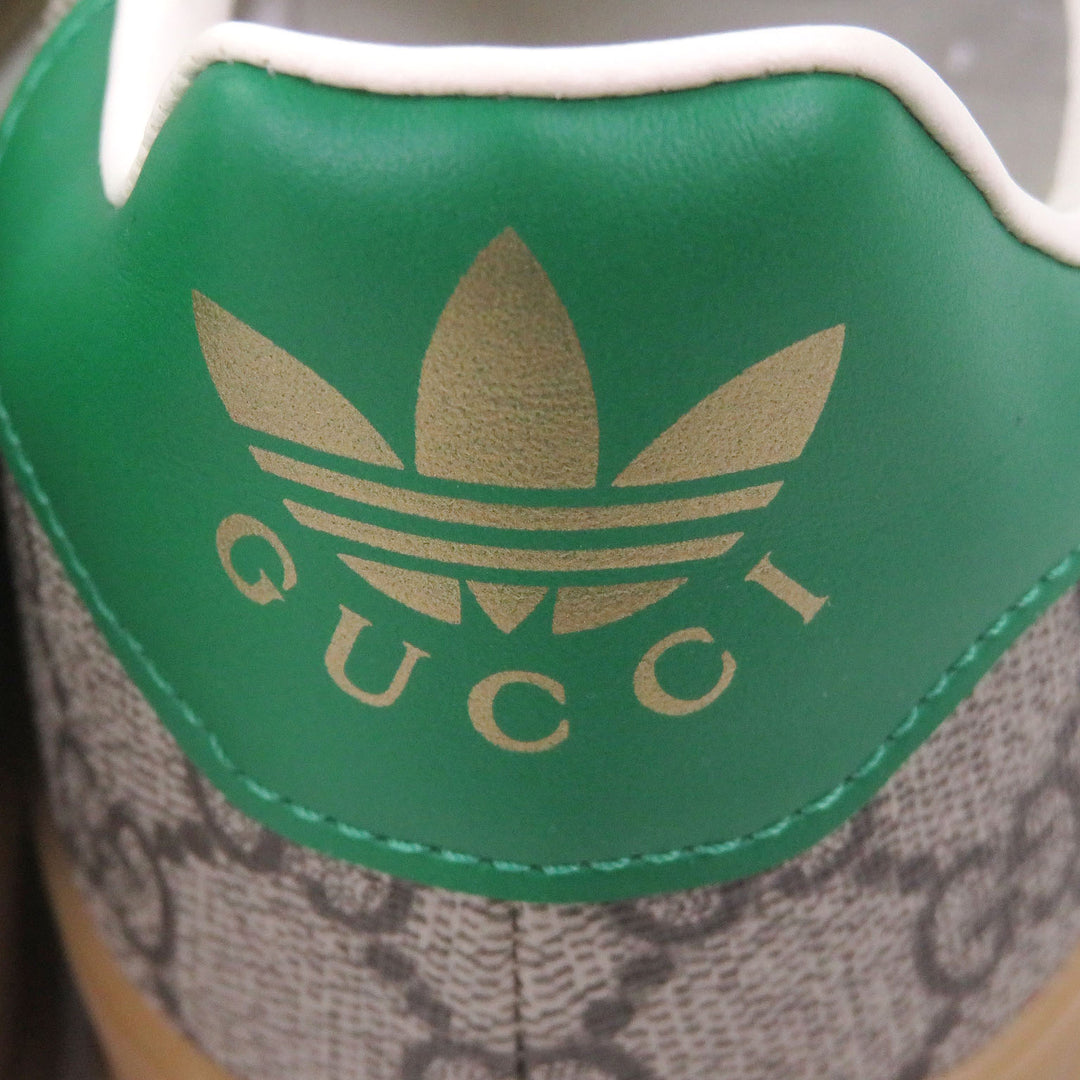 Excellent GUCCI×adidas Low cut sneakers Gazelle leather beige GG Supreme