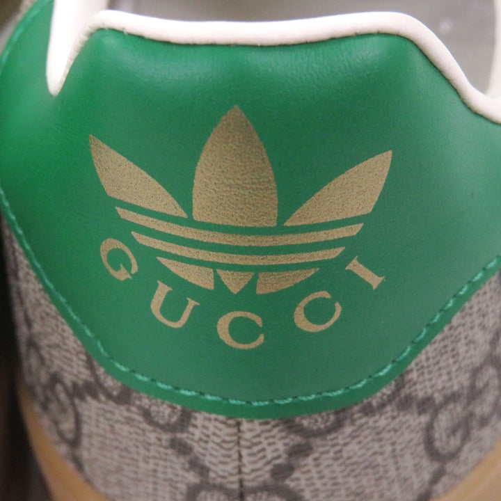Excellent GUCCI×adidas Low cut sneakers Gazelle leather beige GG Supreme