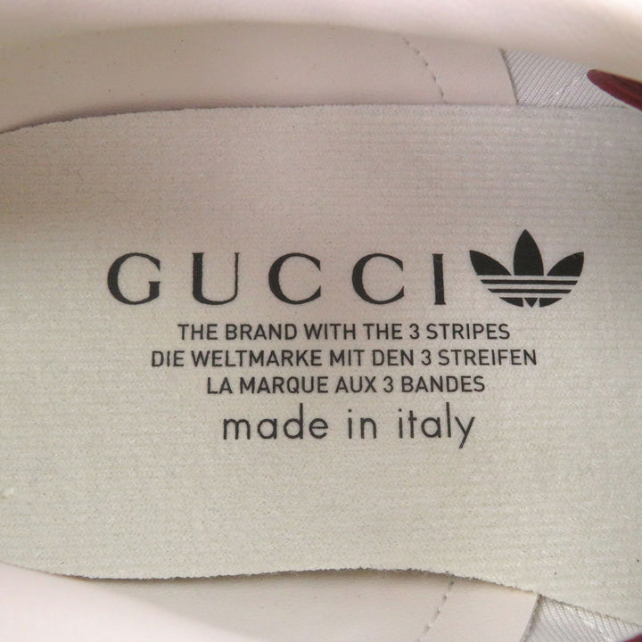 Excellent GUCCI×adidas Low cut sneakers Gazelle leather beige GG Supreme