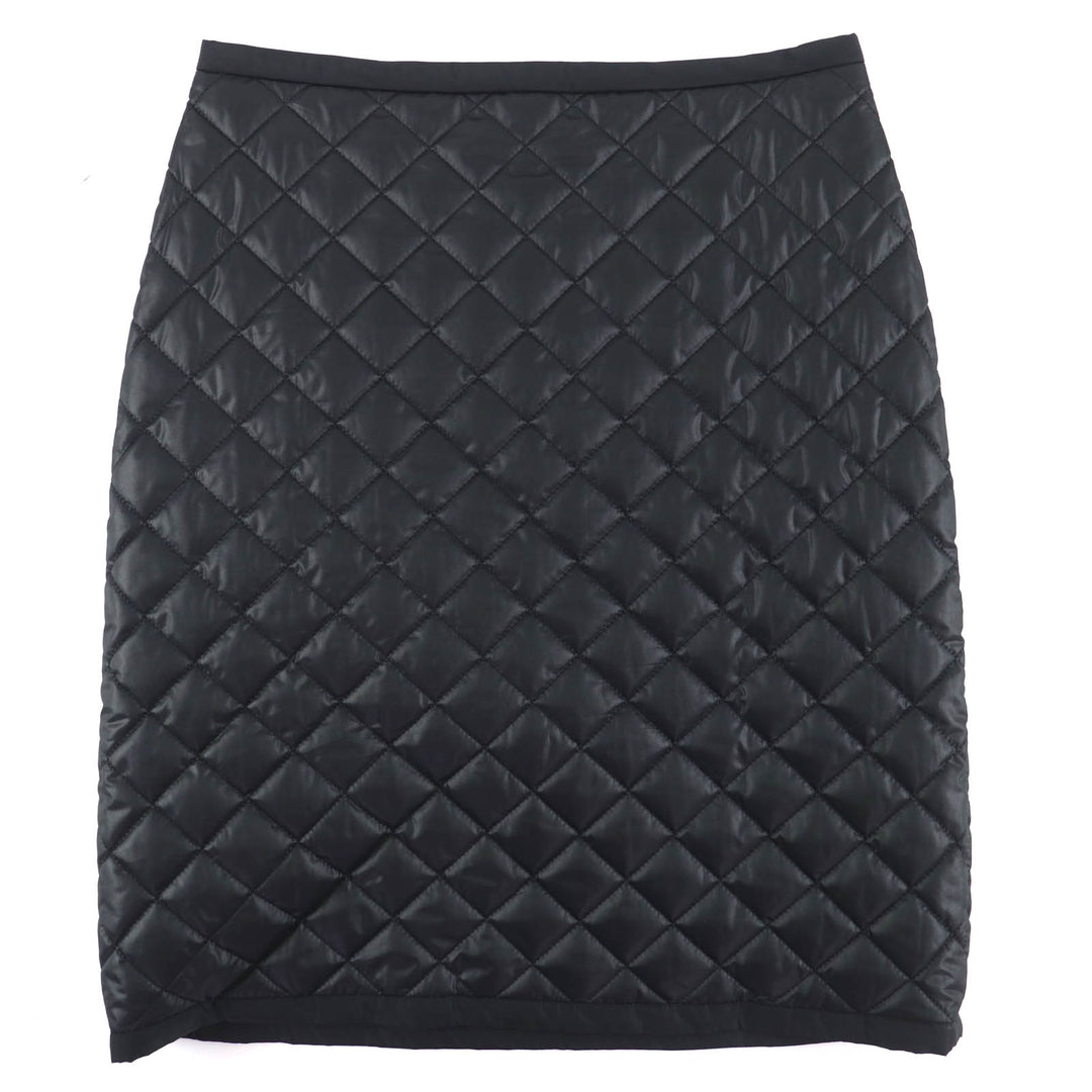 Excellent LOUIS VUITTON Tight Skirt Padded quilted skirt black Women 34