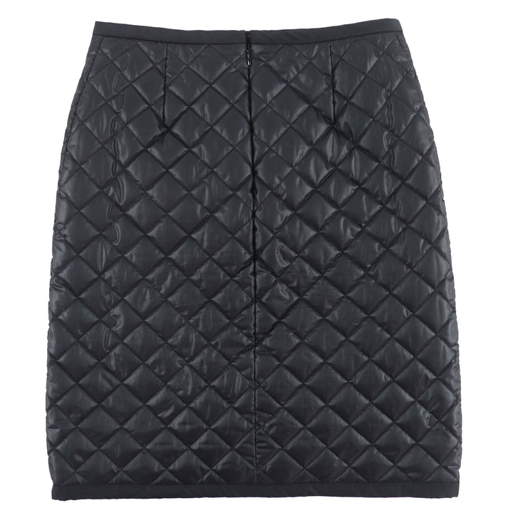 Excellent LOUIS VUITTON Tight Skirt Padded quilted skirt black Women 34