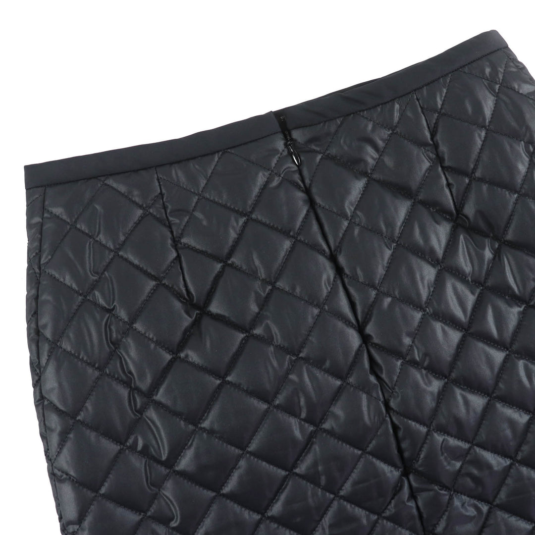 Excellent LOUIS VUITTON Tight Skirt Padded quilted skirt black Women 34