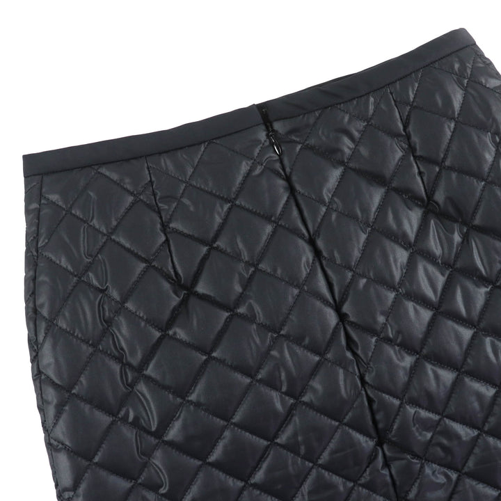 Excellent LOUIS VUITTON Tight Skirt Padded quilted skirt black Women 34