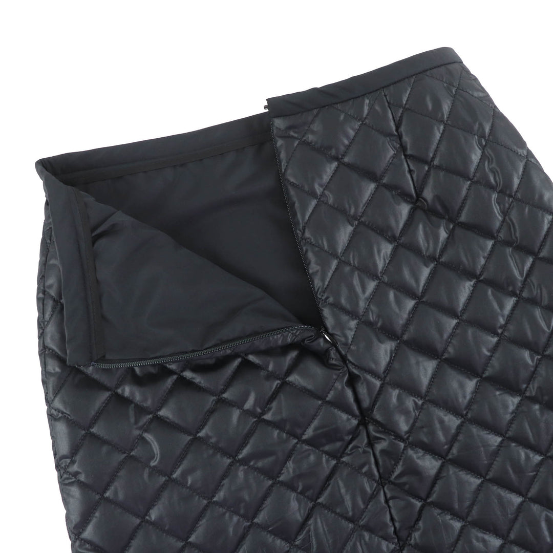 Excellent LOUIS VUITTON Tight Skirt Padded quilted skirt black Women 34