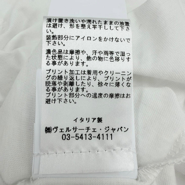 Pristine FENDACE Short sleeve T-shirt Logo embroidery, back Medusa print