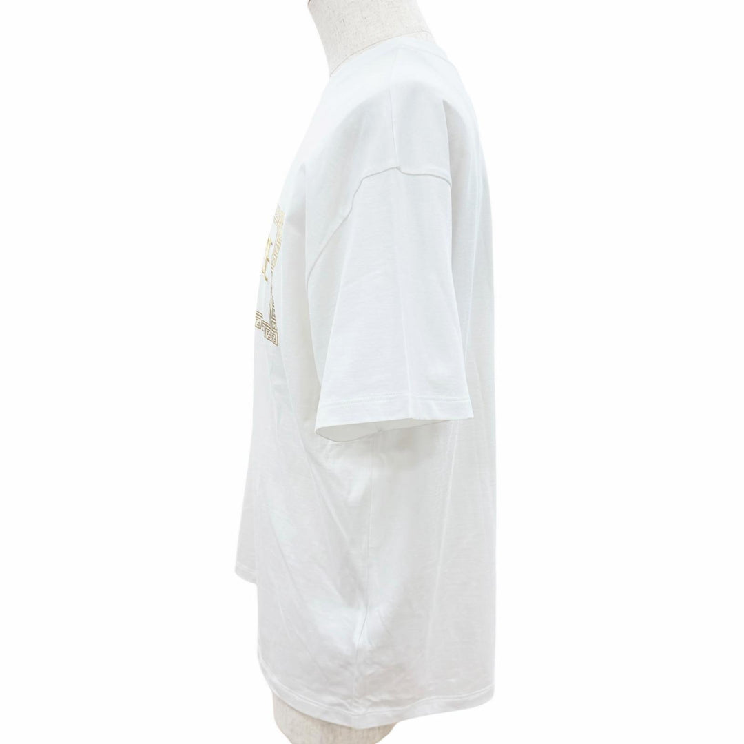 Pristine FENDACE Short sleeve T-shirt Logo embroidery, back Medusa print