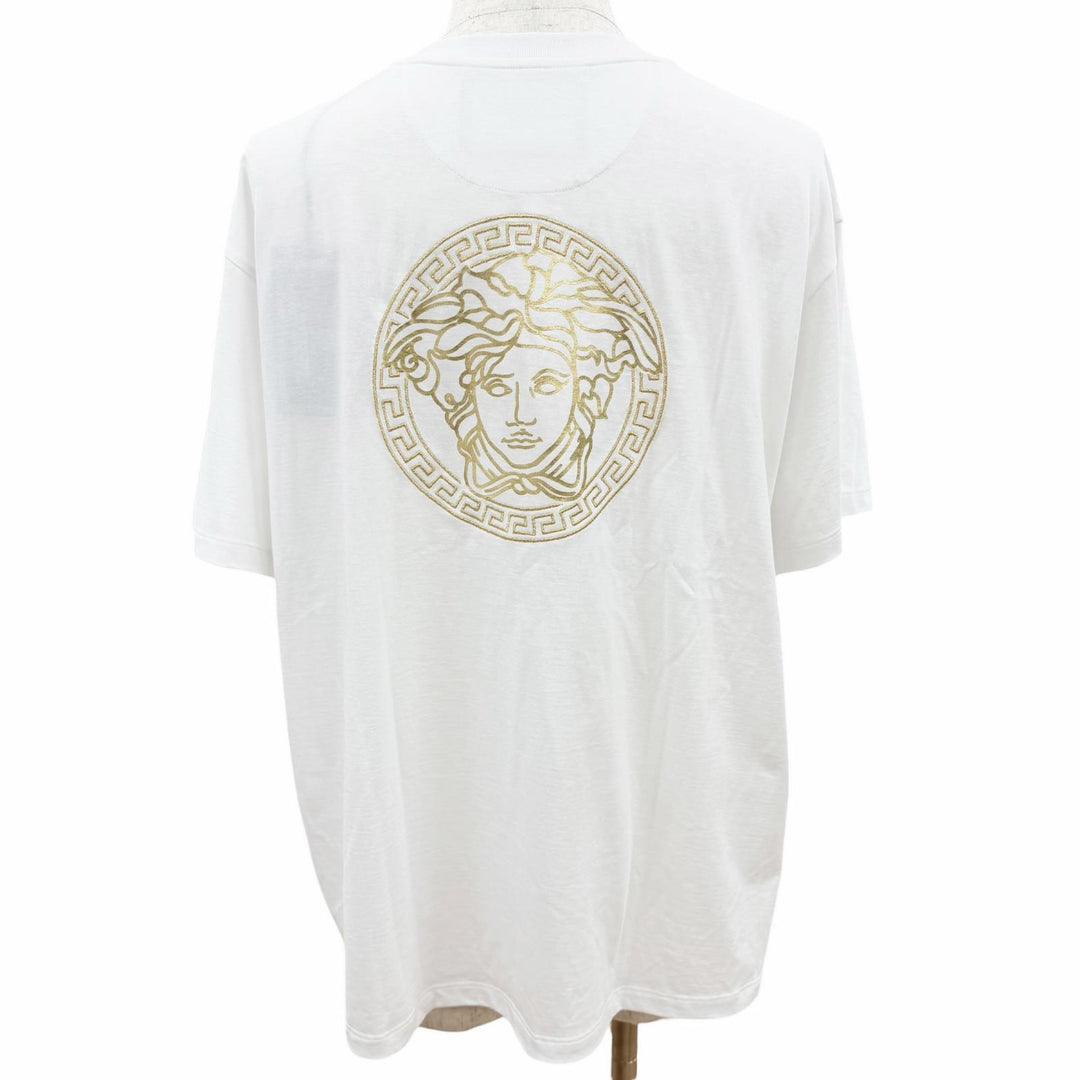 Pristine FENDACE Short sleeve T-shirt Logo embroidery, back Medusa print