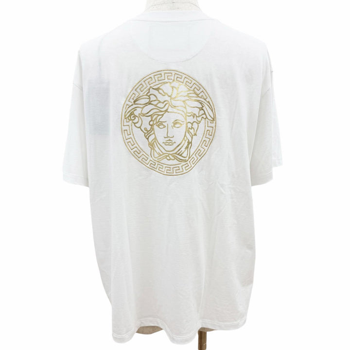 Pristine FENDACE Short sleeve T-shirt Logo embroidery, back Medusa print